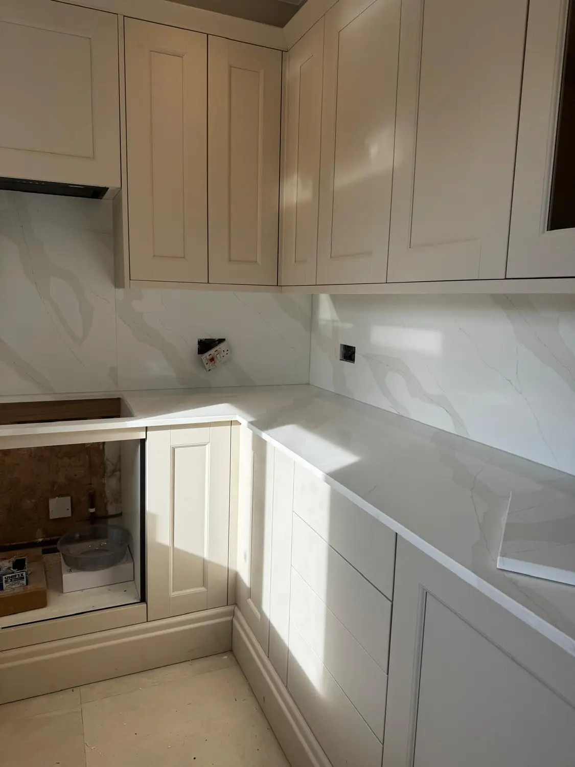 Recent marble and stone installation project by A&M Marble & Stone