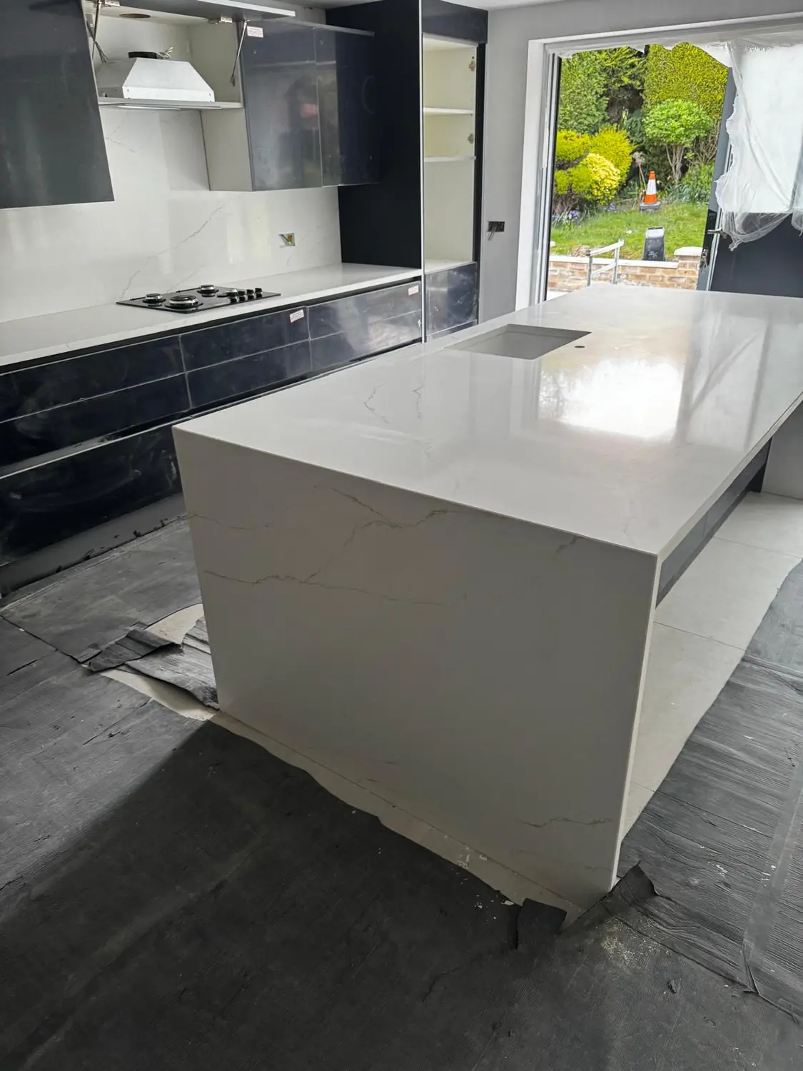 Recent marble and stone installation project by A&M Marble & Stone