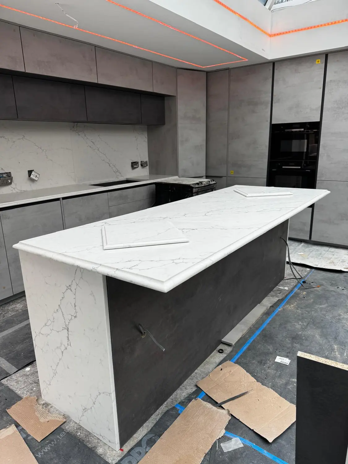 Recent marble and stone installation project by A&M Marble & Stone